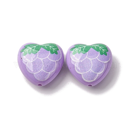 Непрозрачные акриловые бусины MACR-V001-01G-1