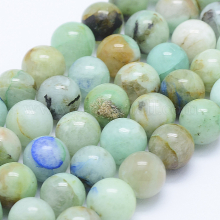 Chapelets de perles en chrysocolle naturelle G-J373-02-8mm-1