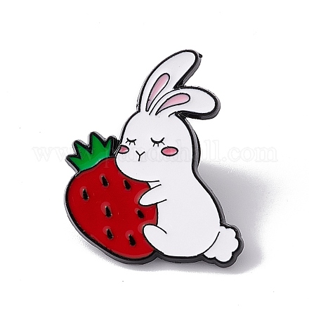 Пасхальная тема кролик эмалированная булавка JEWB-E018-02EB-04-1