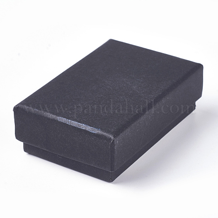 Cajas de joyas de cartulina de papel kraft CBOX-WH0003-02-1