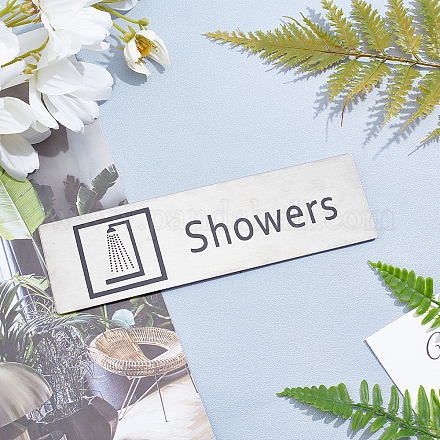 Наклейки-знаки из нержавеющей стали 430 STAS-GF0001-06E-1