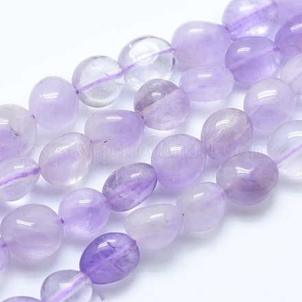 Natürliche Lavendel-Jade-Perlenstränge G-E483-59B-1