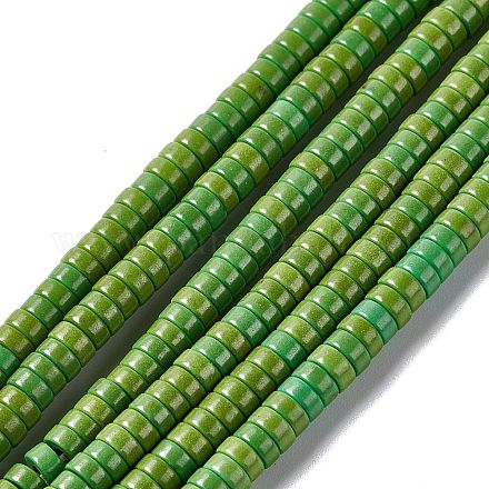 Kunsttürkisfarbenen Perlen Stränge TURQ-G110-4x2mm-10-1