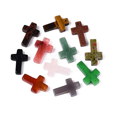 Природные и синтетические смешанные каменные подвески G-T142-69-1