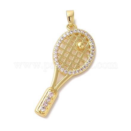 Подвески из латуни с микропаве из кубического цирконияЛатунные подвески с микропаве из кубического циркония KK-S391-08G-02-1