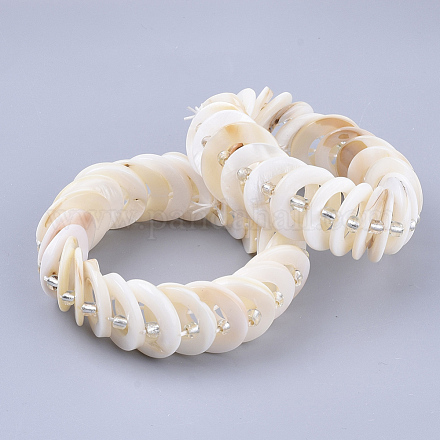 Shell perle d'acqua dolce si estendono bracciali X-BJEW-S121-02A-02-1