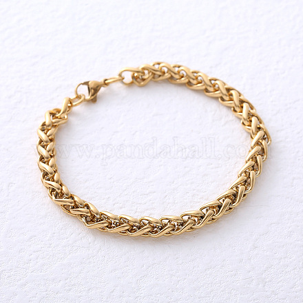 Браслеты из нержавеющей стали и пшеницы для пары унисекс FU4893-1