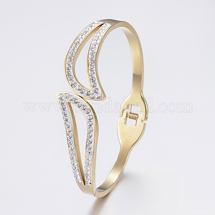304 Stainless Steel Bangles BJEW-I244-22G-1