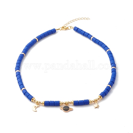 Argile polymère colliers de perles NJEW-JN03622-01-1