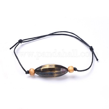 Bracelets en corde de coton ciré BJEW-JB04226-01-1