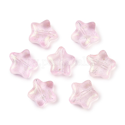 Прозрачные бусины из матового стекла GLAA-NH0003-01C-1