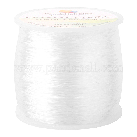  Elastic String Cord, Zealor 2 Roll 1 mm Elastic Thread Beading  String Cord for Jewelry Making Bracelets Beading 109 Yards Each Roll (White  and Black)