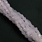 Glass Imitation Jade Beads Strands, Faceted, Teardrop, Thistle, 11x8mm, Hole: 1.4mm, about 58pcs/strand, 25.20''(64cm)