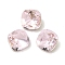 Glass Rhinestone Cabochons, Pointed Back & Back Plated, Faceted, Square, Light Rose, 4x4x2mm