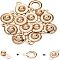 304 Stainless Steel Snap Clasps, Golden, 15x9x5mm, Hole: 1.5~1.8mm, 12sets/box