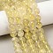 Natural Lemon Quartz Beads Strands, Round, 10mm, Hole: 0.9mm, about 38pcs/strand, 15.55''(39.5cm)