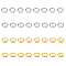 SUPERFINDINGS 40Pcs 2 Colors Jewelry Making Cord Ends Thread Ends for Bracelets Thread Ends for Necklace Cord Ends Ring Ending Clasp Tips for Jewelry Making Supplies, 6x5x2mm, Hole: 0.8mm