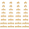 PH PandaHall 32PCS Stainless Steel Slide Clasp Lock, 4 Style Golden Necklace Layering Clasps Multilayer Chain Clasp Connectors Jewelry Clasps for Layered Bracelet Necklace Jewelry, 3/4/5/6 Loops
