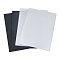100Pcs 2 Styles PVC Film Cover, for Book Binding, Mixed Color, 297~298x209~210x0.2mm, 50pcs/style