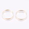 Brass Bead Frames, Ring, Golden, 28.5x3mm, Hole: 1.3mm