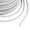 40M Nylon Coated 304 Stainless Steel Braided Wires, Round, White, 3mm, 9 Gauge, about 131.23 Feet(40m)/Roll