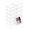 Foldable PET Plastic Packaging Boxes, Frosted, Rectangle, Clear, 8x4x9cm