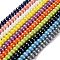 Porcelain Rondelle Beads, Colorful, 8.5x5.5mm, Hole: 1.8mm, about 55pcs/strand, 28~30cm