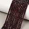 Natural Garnet Beads Strands, Faceted, Rondelle, 4.5x2~2.5mm, Hole: 0.6mm, about 159pcs/strand, 15.16''(38.5cm)