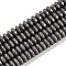 Electroplated Synthetic Non-magnetic Hematite Beads Strands, Disc, Heishi Beads, Gunmetal Plated, 6x3mm, Hole: 1mm, about 135pcs/strand, 15.75''(40cm)