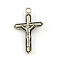 Alloy Crucifix Cross Pendants, For Easter, Tibetan Style, Cadmium Free & Nickel Free & Lead Free, Antique Silver, 35.5x21x4mm, Hole: 2.5mm, about 470pcs/1000g