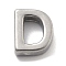 304 Stainless Steel Charms, Letter Charm, Letter D, 9.5x8x3mm, Hole: 1.6mm