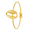 Ocean Theme Alloy and 201 Stainless Steel Cuff Toe Rings, Golden, Shell Shape, Inner Diameter: 17mm