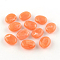 Oval Imitation Gemstone Acrylic Beads, Light Salmon, 19x15x7mm, Hole: 2mm