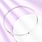 3MM 201 Stainless Steel Wire Choker Necklace, Rigid Necklace for Women, Non-Tarnish, Stainless Steel Color, Inner Diameter: 5.47x5.59 inch(13.9x14.2cm)