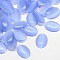 Cat Eye Cabochons, Oval, Cornflower Blue, 18x13x2.5~3.5mm