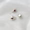 Alloy Acrylic Beads, Silver, Teardrop, 20x13x13mm