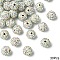 30Pcs Polymer Clay Rhinestone Beads, Grade A, Round, Pave Disco Ball Beads, Crystal AB, 10x9.5mm, Hole: 1.5mm, 30pcs/set