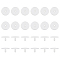 Plastic Doll Joints, with Washers, DIY Crafts Stuffed Toy Teddy Bear Accessories, White, 18.5x34mm, 30 sets/box