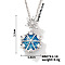 Starry Sky Theme Brass Pave Clear Cubic Zirconia Pendant Necklace for Women, Round, 15.75 inch(40cm)