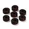 Maple Wood Beads, Flat Round, Coconut Brown, 8x4mm, Hole: 3mm