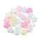 Plastics Beads, Imitation Jelly Beads, Star, Mixed Color, 11x11.5x6mm, Hole: 2mm, 1724pcs/500g