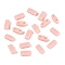 Opaque Acrylic Slide Charms, Rectangle, Misty Rose, 2.3x5.2x2mm, Hole: 0.8mm