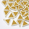 Alloy Pendants, with PU Leather, Triangle, Light Gold, Goldenrod, 19x18x2mm, Hole: 1.8mm