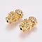 Feng Shui Brass Beads, PiXiu, Golden, 20x11x10mm, Hole: 2mm
