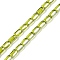 Electroplate Glass Beads Strands, Pearl Luster Plated, Faceted, Column, Yellow Green, 6.5x4mm, Hole: 0.8mm, about 80pcs/strand, 20.08''(51cm)