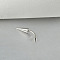Cone 304 Stainless Steel Eyebrow Curved Barbell Rings with Spikes End, Cartilage Earrings, Stainless Steel Color, Stainless Steel Color, 8mm, Pin: 1.2mm