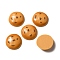 Opaque Resin Biscuits Cabochons, Imitation Food, Sandy Brown, Half Round, 21.5x6mm