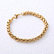 Stainless Steel Wheat Chain Bracelets for Couple Unisex, Golden