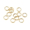 304 Stainless Steel Split Rings, Double Loops Jump Rings, Ion Plating(IP), Lead Free & Cadmium Free & Nickel Free, Real 18K Gold Plated, 5x1mm, Inner Diameter: 4mm