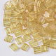 Perles de rocaille en verre transparent à cuisson 2 trou SEED-S023-32C-08-1